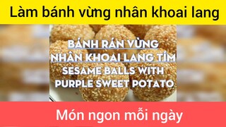 Bánh vừng nhân khoai lang tím