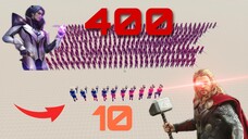 10 Thor Vs 400 Florentino | Totally Accurate Battle Simulator