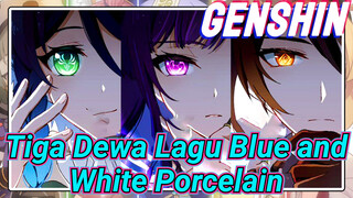 Tiga Dewa Lagu Blue and White Porcelain