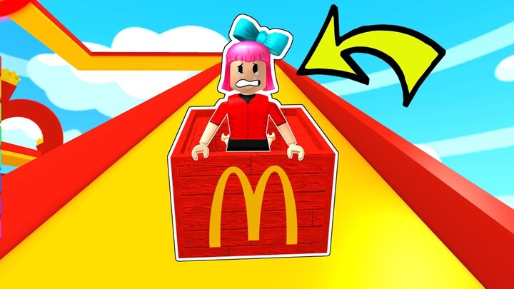 Roblox: SLIDING DOWN 888,888,888 FEET IN MCDONALDS!!!