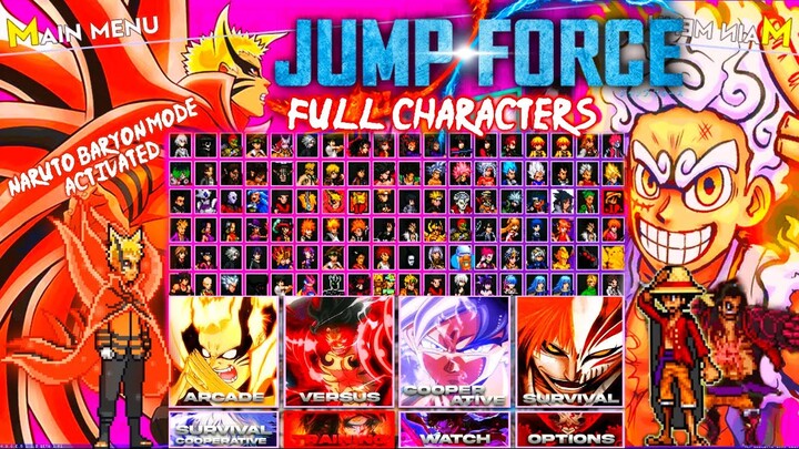 JUMP FORCE MUGEN 2022 | FULL CHARACTERS | ALL ANIME IN HERE! [ANDROID & PC]