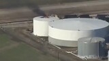 #Warning_ A fire breaks out at a chemical tank that leads to temporary evacuatio