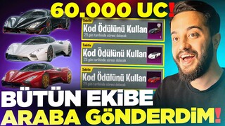 BÜTÜN EKİBİN HESABINDA YENİ ARABA KASASINI AÇTIK! (BÜYÜK BATTIK) PUBG Mobile