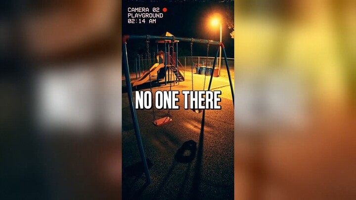The playground camera caught this at 2:14 AM. The swing moved on its own. #shorts