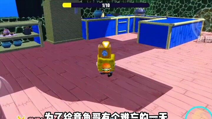 Duckie Deck: SpongeBob pranks Squidward and gets chased all day!