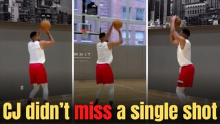 CJ McCollum in the LAB and didn’t miss a single shot.