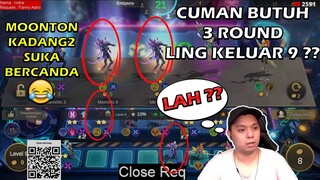 DALAM 3 ROUND LING B3 ?? MEMANG MOONTON KADANG2 SUKA BERCANDA WKWKWK