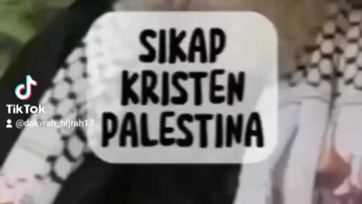 sikap kristen Palestina