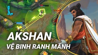 Tốc Chiến | Chi Tiết Kỹ Năng Akshan - Vệ Binh Rãnh Mãnh | Yugi Gaming