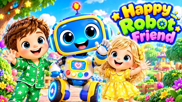 🤖 Happy Robot Friend | Fun Action Song & Nursery Rhymes for Kids 🤖⚡