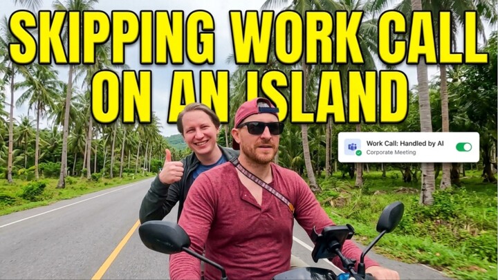 Work call? Nah, we better have fan on the island!
