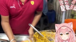 Kucing asing patah hati setelah menonton "Nasi Goreng Telur India" dengan 50 butir telur! Pejabat Pa