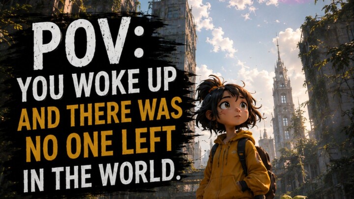 POV: YOU WOKE UP AND THERE WAS NO ONE LEFT IN WORLD . EPISODE 1