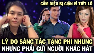 Cẩm Diệu bị chồng giận, vì để lộ lý do Mạnh Quỳnh sáng tác tặng Phi Nhung mà phải gửi người khác hát