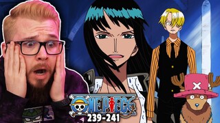 ONE PIECE Ep 239-241 REACTION | Robin's Goodbye 🥺