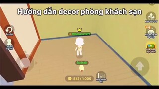 Hướng dẫn decor phòng khách sạn 💕 #gamehaynhat