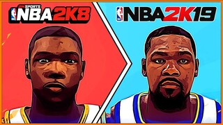 KEVIN DURANT evolution [NBA 2K8 - NBA 2K19]