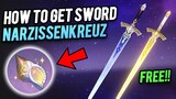 How to Get the Sword of Narzissenkreuz & Surging Sacred Chalice (Refinement Material) | Genshin  4.2