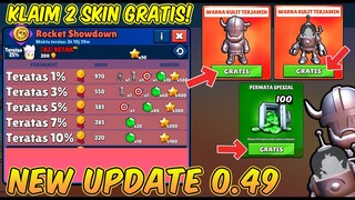 NEW UPDATE 0.49! CARA KLAIM 2 SKIN GRATIS TERBARU DAN 100 GEMS GRATIS - Stumble Guys