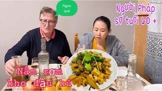 Nấm rơm kho đậu hũ/khách đi ăn nhà hàng bị đau tim/Cuộc sống pháp/ẩm thực miền Tây ViệtNam
