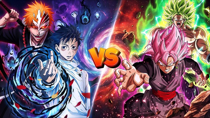 ICHIGO, YUTA vs BROLY, BLACK GOKU | Anime Mugen