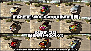 || CAR PARKING MULTIPLAYER 4.8.2 || FREE ACCOUNT GIVEAWAY || 15 GLITCH CARS NEW DESIGN