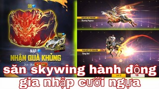 Free Fire| Review Vòng Quay Ngựa Sắt Săn Hành Động Gia Nhập Cưỡi Ngựa - Nạp Kim Cương Nhận Quà Free