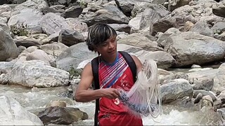 cast-net fishing | fishing in Nepal | himalayan trout fishing |