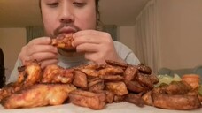 ASMR SPICY GOCHUJANG CHICKEN & CHIPS 🍗🍟 - Eating Sounds