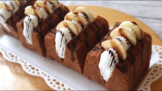 แซนวิชช็อคโกแลตครีมเค้ก sandwich chocolate cream cake l ครัวป้ามารายห์