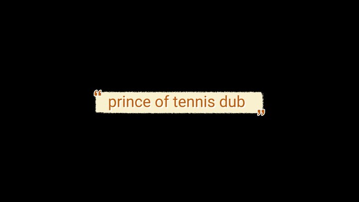 prince of tennis dub
