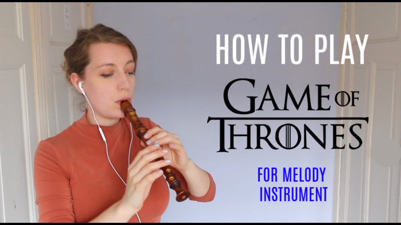 GAME OF THRONES theme recorder tutorial | Team Recorder - Bilibili