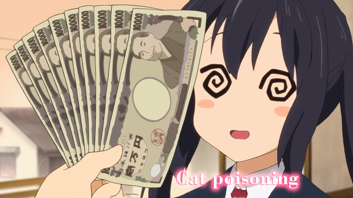 [Anime]MAD·AMV: Nakano Azusa, Keracunan Kucing