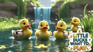 Little Ducks at Play | Five Little Ducks: Popular Nursery Rhymes Collection for Kids