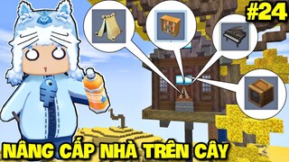 SINH TỒN VƯƠNG QUỐC SA MẠC - TẬP 24: NÂNG CẤP THANG MÁY VÀ TRANG TRÍ NHÀ TRÊN CÂY TRONG MINI WORLD