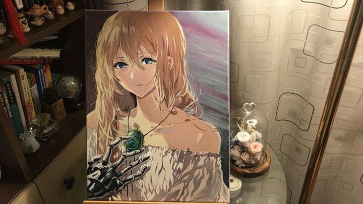 Hand drawing of Violet Evergarden