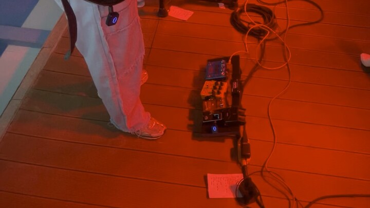 last night! new year countdown gig