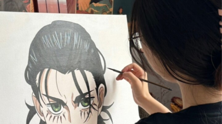 Acrylic Painting | Attack on Titan Alan