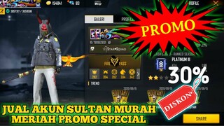 PROMO!!! JUAL AKUN FREE FIRE SULTAN MURAH MERIAH