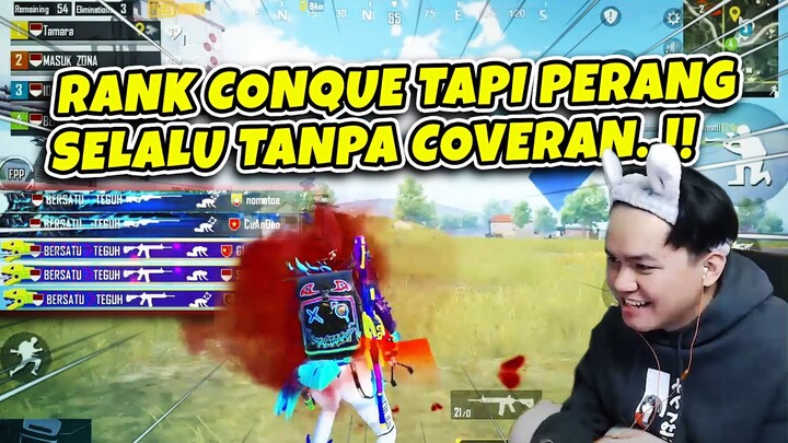 JANGAN DITIRU! Udah Rank Conqueror kalo Perang Selalu Berdiri di Open | PUBG Mobile