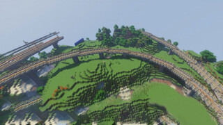 [เกม] 【Minecraft】ใช้เวลาสองเดือนสร้างทางรถไฟที่แข็งแกร่งที่สุด！