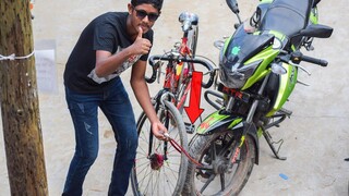 ล็อครอบด้วยการเล่นตลกจักรยานสาธารณะ - วิดีโอเล่นตลกปฏิกิริยาตอบสนอง PART 2 ความสนุก 4 นาที