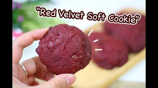 Red Velvet Soft Cookie : เชฟนุ่น ChefNuN Cooking