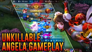 UNKILLABLE ANGELA GAMEPLAY - MOBILE LEGENDS: BANG BANG!