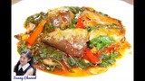 ผัดกะเพรา ปลากระป๋อง : Stir fry Mackerel in Tomato Sauce with basil l Sunny Thai Food