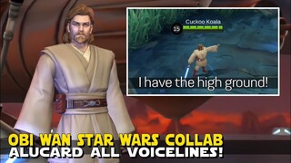 OBI WAN ALUCARD STAR WARS SKIN ALL EXCLUSIVE VOICELINES/DIALOGUES | MOBILE LEGENDS UPCOMING SKIN