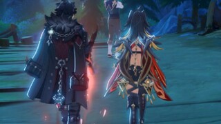 《رجل الجليد والنار في الغابة》