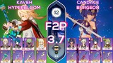 [F2P] Spiral Abyss 3.7 / 3.8 Kaveh Hyperbloom & Candace Burgeon I Floor 12 9 stars Genshin Impact