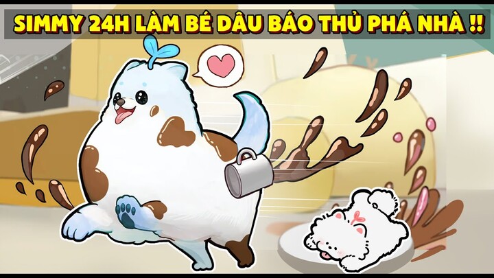 Mèo Simmy 24H Làm Bé Dâu Báo Thủ PHÁ NÁT Nhà Trong Game Doronko Wanko