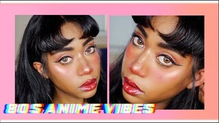 80's Anime Vibes Makeup | Retro Look